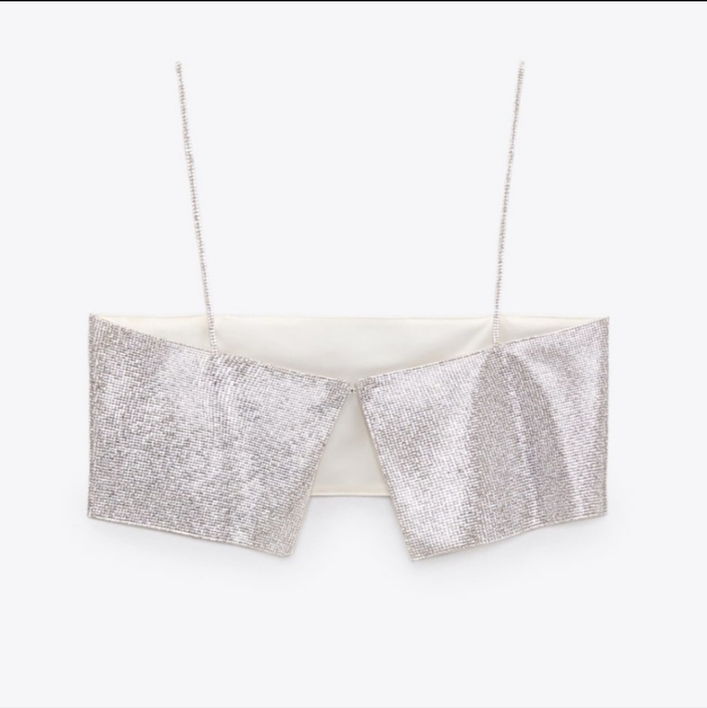 Zara Shimmery crop top - Picture 11 of 15